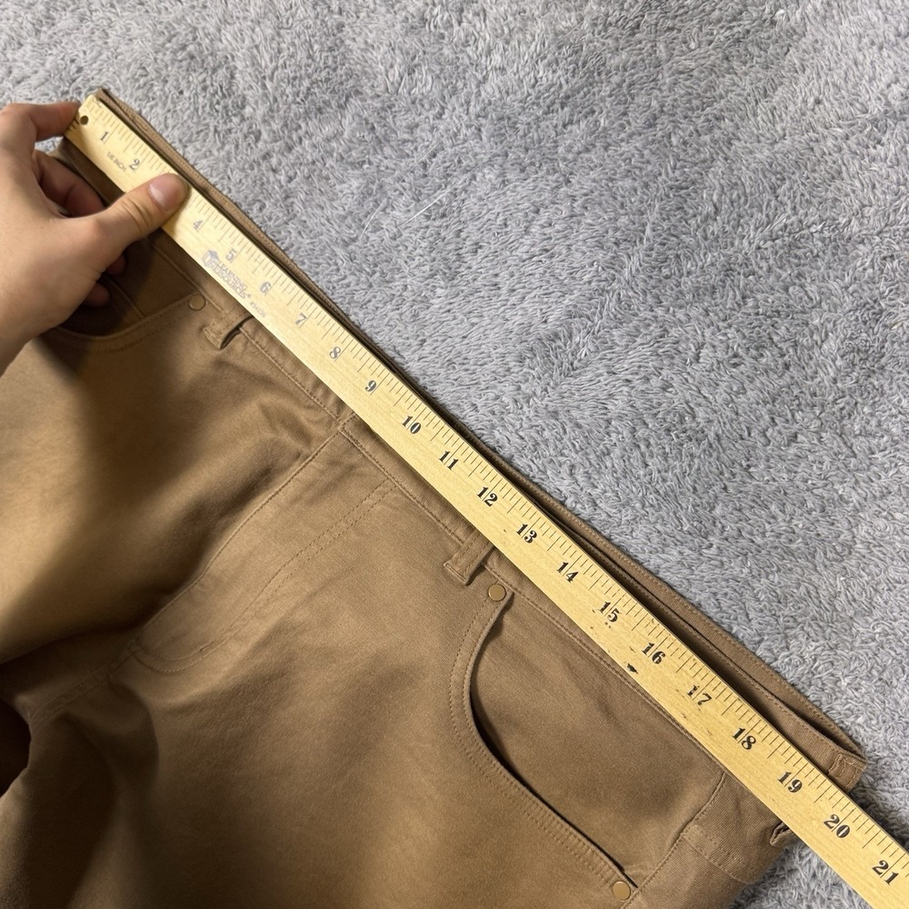 Mizzen + Main Pants Mens 38x31 Mayfield 5 Pocket Mocha Brushed Twill $168 - Picture 10 of 16